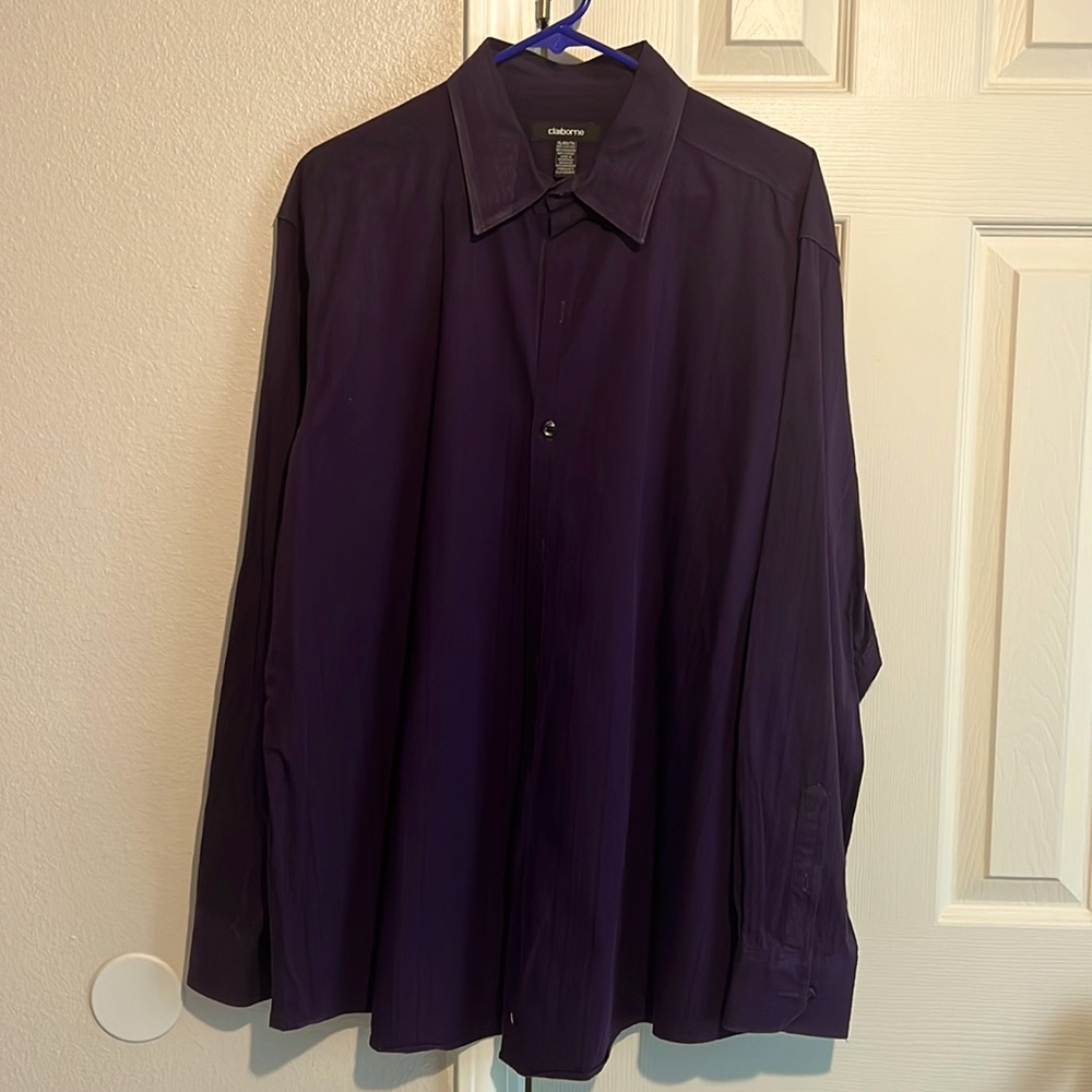 Claiborne Mens Striped Long Sleeve shirt size XL
